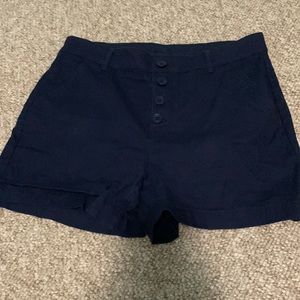 High waisted Button fly shorts